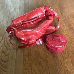 Bath and Body Works travel bag and cosmetic bag.